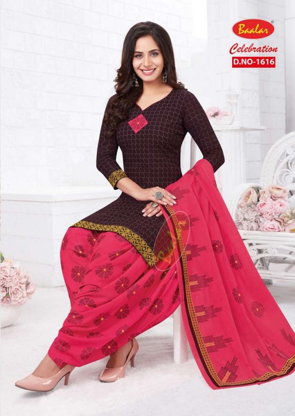 Baalar Celebration Vol-16Cotton Designer Patiyala Dress Material